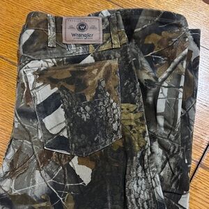 Wrangler Men's Woodland Camo Cargo Pants